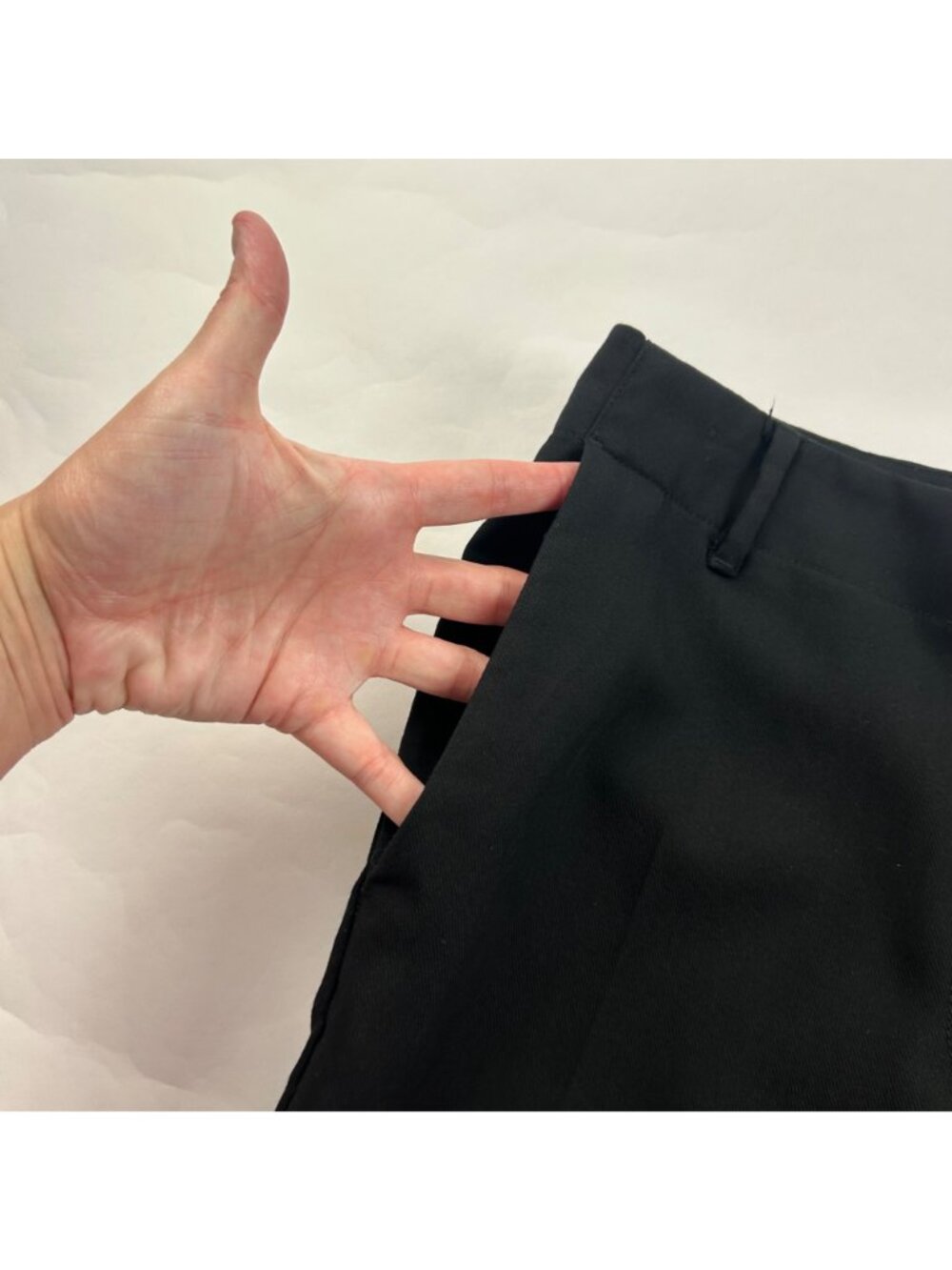 Weekday Black Dahna High Rise Split Flare Trouser Pant EU 40 US 10 - Picture 3 of 8